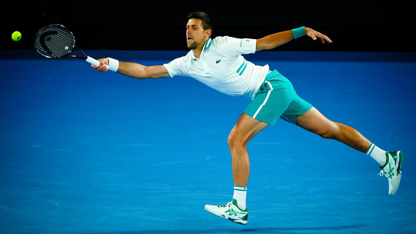 <p>Novak Djokovic in Aktion</p>