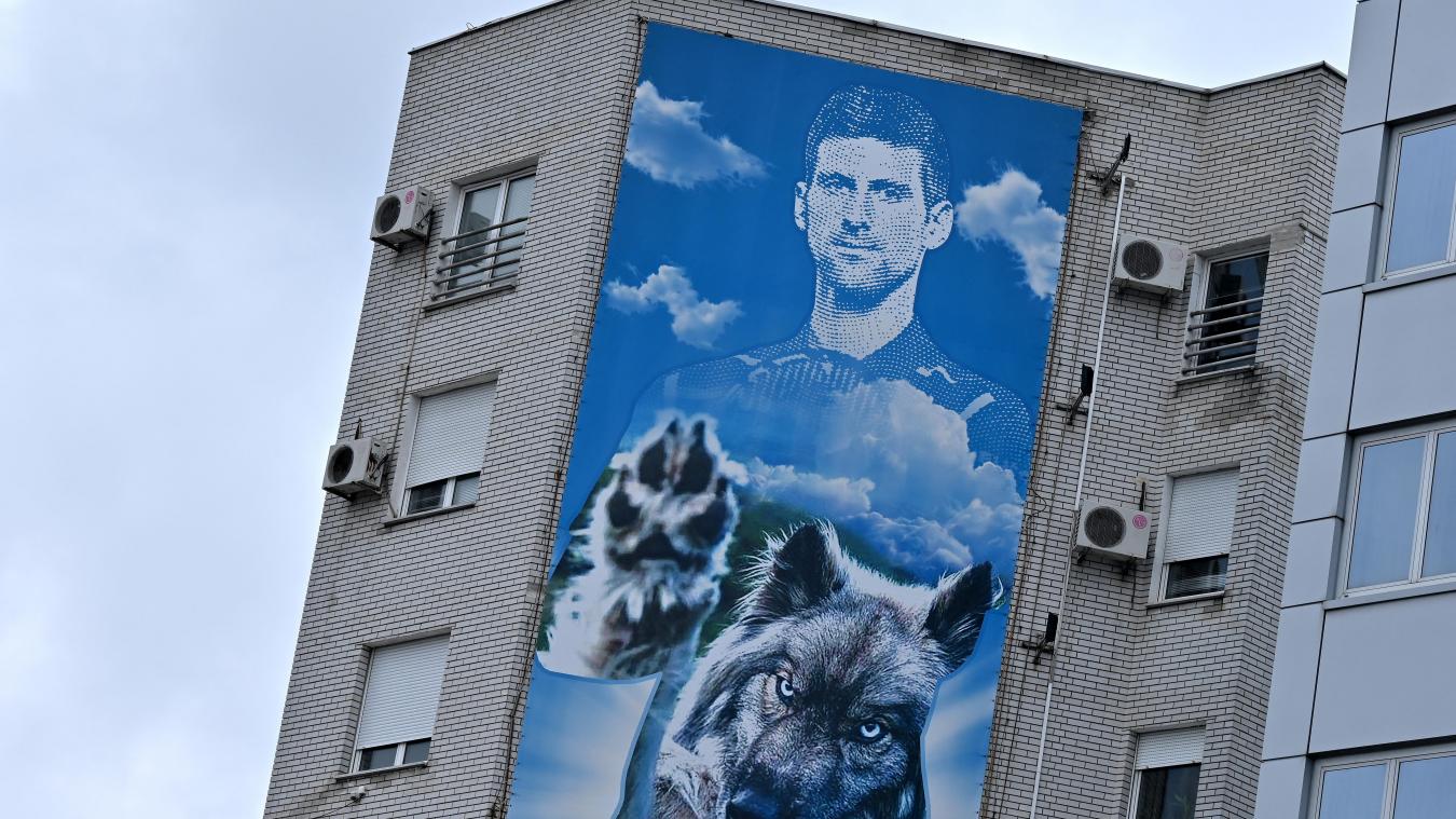 <p>Diese Aufnahme zeigt Novak Djokovic in Form eines „Billboards“ auf einer Hausfassade in Belgrad: Der Tennis-Profi muss im Hotel in Melbourne bleiben. Allerdings erzielen er und seine Fürsprecher kleine Erfolge vor Gericht.</p>