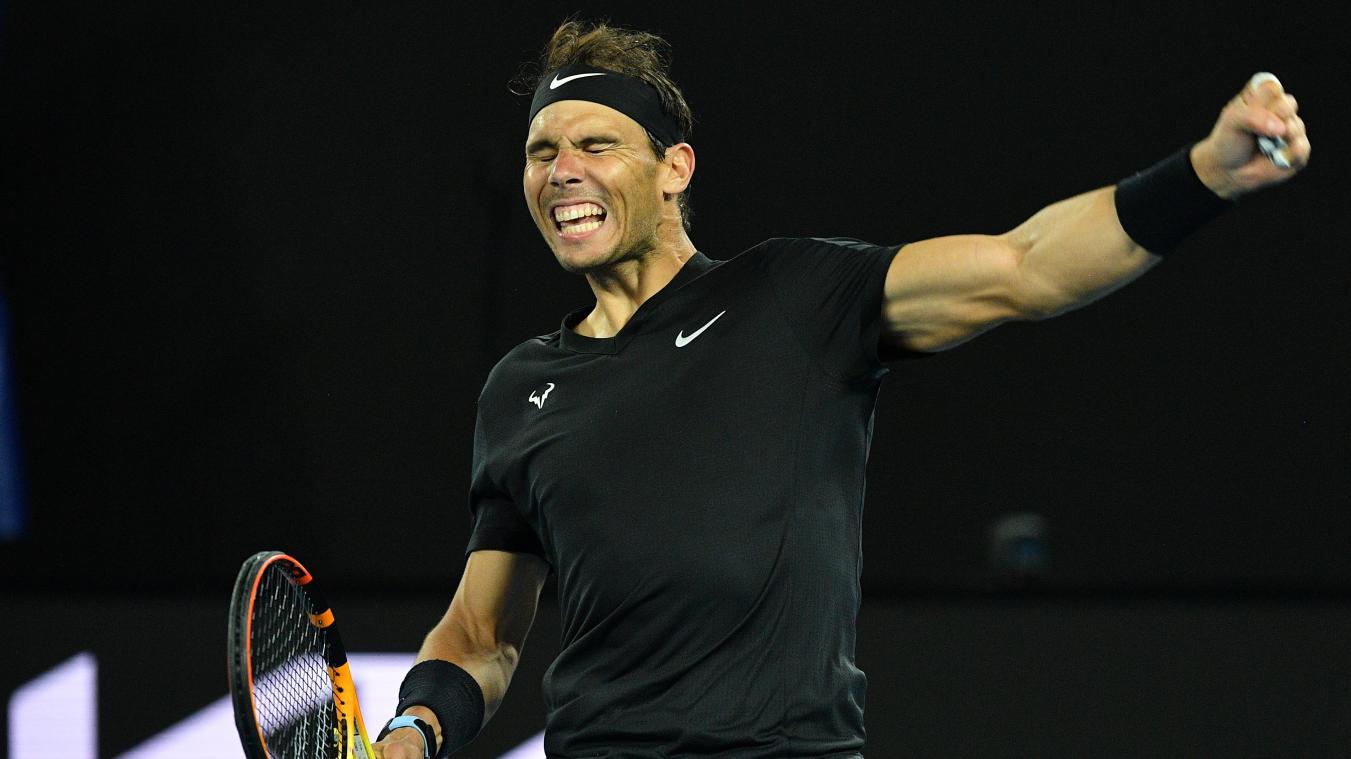 <p>Rafael Nadal jubelt über seinen Sieg auf der ATP-Tour.</p>