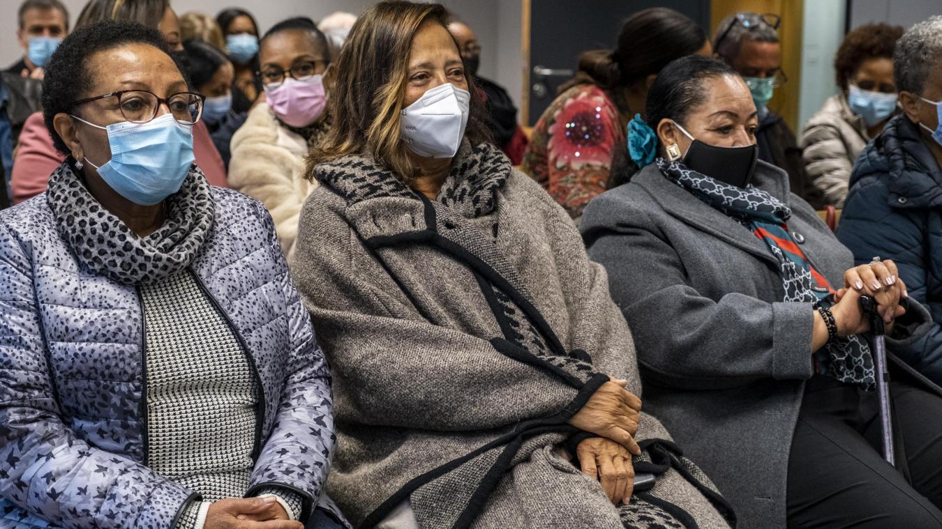 <p>Gerichtsverhandlung im Oktober 2021: Fünf im ehemaligen Belgisch-Kongo geborene Frauen verklagten Belgien, weil sie als Kinder ihren Müttern weggenommen worden waren.</p>