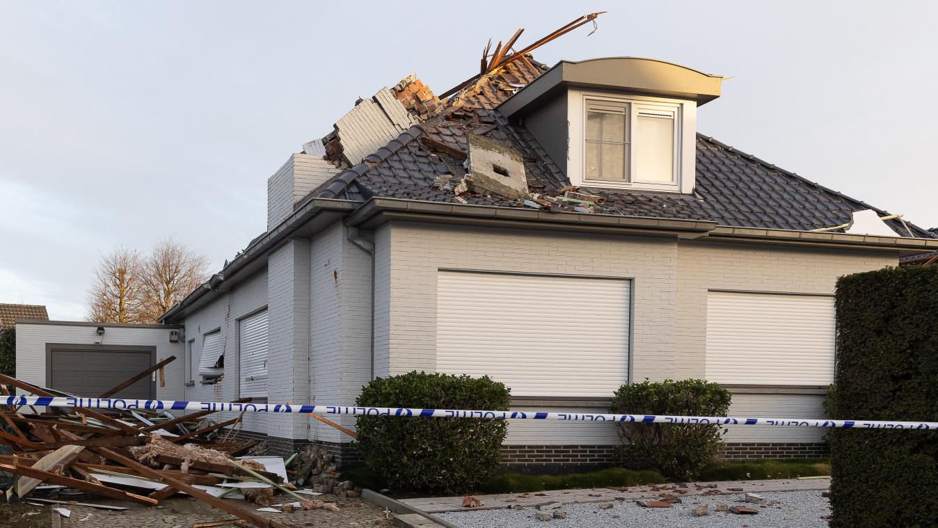 <p>Hier im flämischen Deinze wütete Franklin in der Nacht zum Montag.</p>