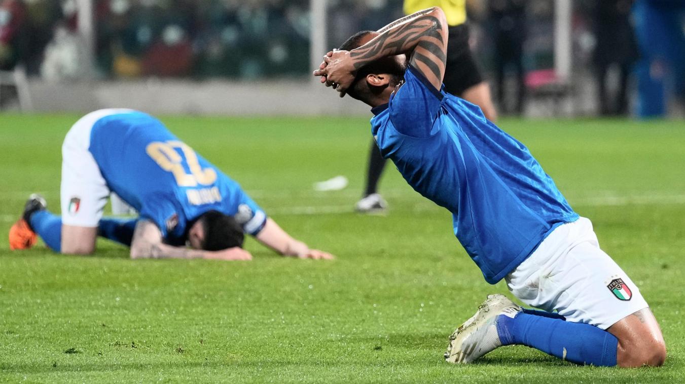 <p>Eine Fußballnation am Boden. Wie schon 2018 hat Italien die Qualifikation zur Weltmeisterschaft verpasst.</p>