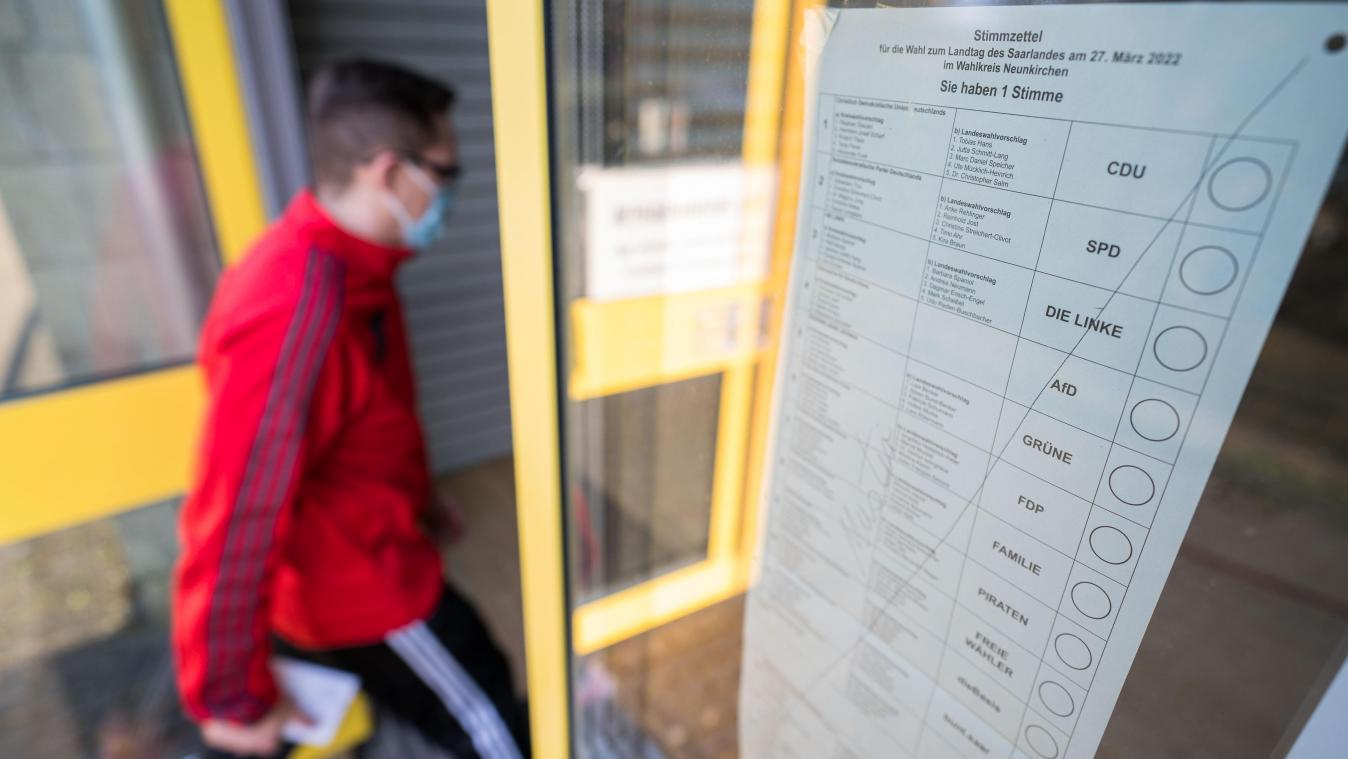 <p>Landtagswahl im Saarland begonnen</p>
