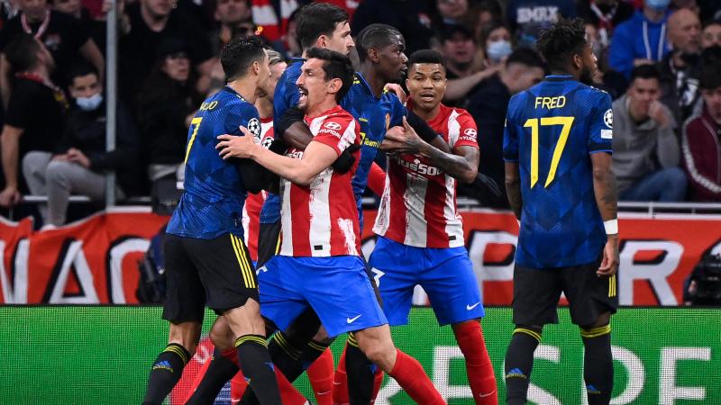 <p>Hitziges Duell zwischen Atlético Madrid und Manchester United</p>