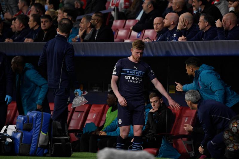 <p>De Bruyne musste verletzt vom Platz.</p>