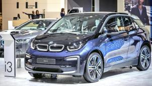 <p>Das Elektroauto BMW i3 auf dem Brüsseler Autosalon</p>