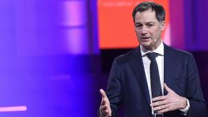 <p>Premier De Croo beim Neujahrsempfang von Voka</p>