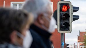 <p>Das Corona-Barometer wird aus drei Risikostufen in den Ampelfarben bestehen.</p>
