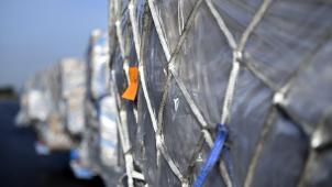 <p>Am Lütticher Flughafen kamen im letzten Monat 75 Tonnen an Waren aus Xinjiang an.</p>
