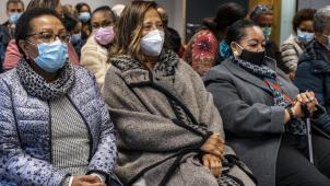 <p>Gerichtsverhandlung im Oktober 2021: Fünf im ehemaligen Belgisch-Kongo geborene Frauen verklagten Belgien, weil sie als Kinder ihren Müttern weggenommen worden waren.</p>