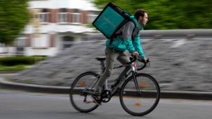 <p>Deliveroo-Kurier</p>