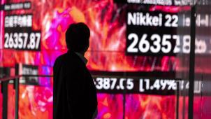 <p>Tiefrot: Die Börsen befinden sich im Panik-Modus</p>