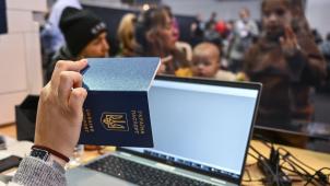<p>Registrierung ukrainischer Flüchtlinge</p>