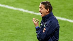 <p>Roberto Mancini beim EM Finale m Wembley-Stadion. Damals war die Fußball-Welt für ihn noch in Ordnung.</p>