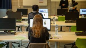 <p>Prüfung an einer Medizinfakultät</p>