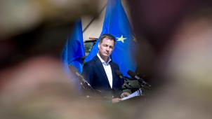 <p>Premier Alexander De Croo richtete am Mittwoch das Wort an die NATO-Truppe im rumänischen Konstanza.</p>