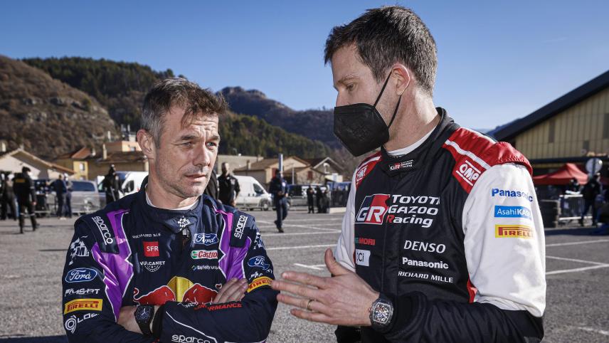 <p>Nach einem harten Kampf gewinnt Sébastien Loeb (links) die Rallye Monte Carlo vor Sébastien Ogier.</p>