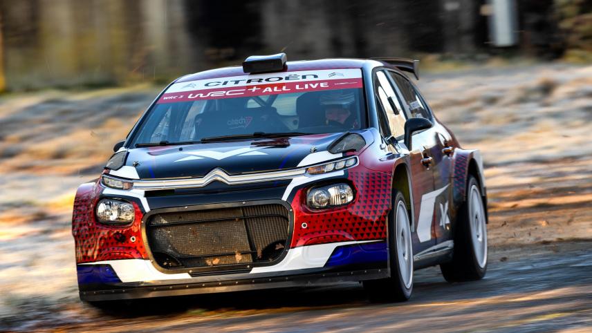<p>Jos Verstappen bei Testfahrten im Citroën C3 R2.</p>