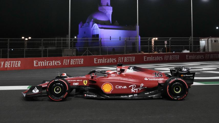 <p>Charles Leclerc im Ferrari war in beiden Trainingsläufen der Schnellste.</p>