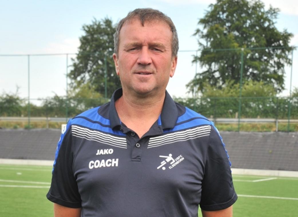 <p>Elsenborns Coach Serge Kessel</p>