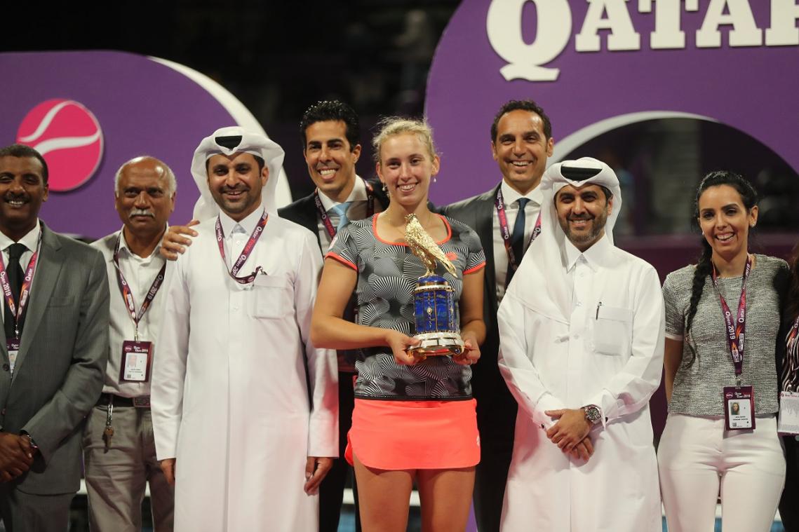 <p>Elise Mertens gewann in Katar das fünfte WTA-Premiumturnier ihrer Laufbahn. Foto: belga</p>