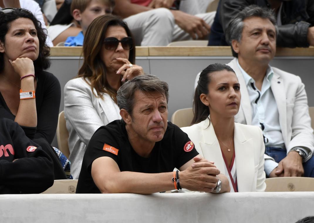 <p>Thierry Van Cleemput (hier neben David Goffins Freundin Stephanie) ist nicht länger Coach von Simona Halep.</p>