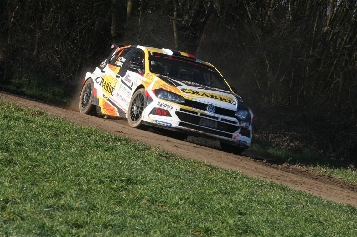 <p>Kris Princen (VW Polo R5), Sieger der Rally van Haspengouw, ist auch Favorit Nummer eins in Spa.</p>