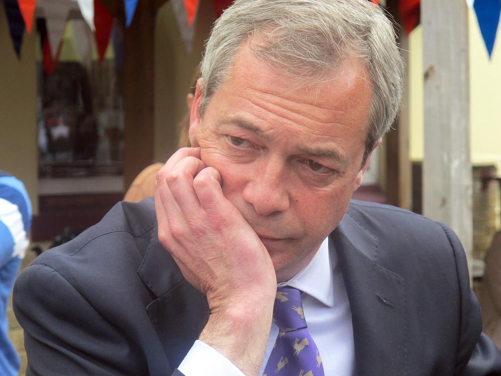 <p>Nigel Farage macht sich Sorgen um den EU-Austritt Großbritanniens.│ Bild: dpa</p>