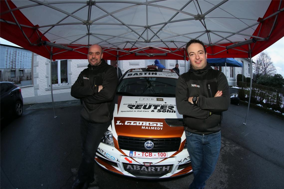 <p>Jean-Marc Bodarwé (links) ist der neue Beifahrer von Stephan Hermann.</p>