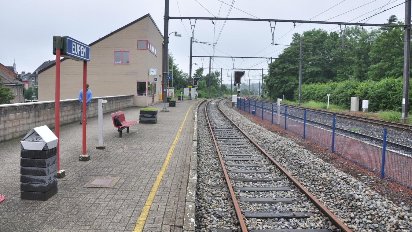 <p>Der Eupener Bahnhof</p>