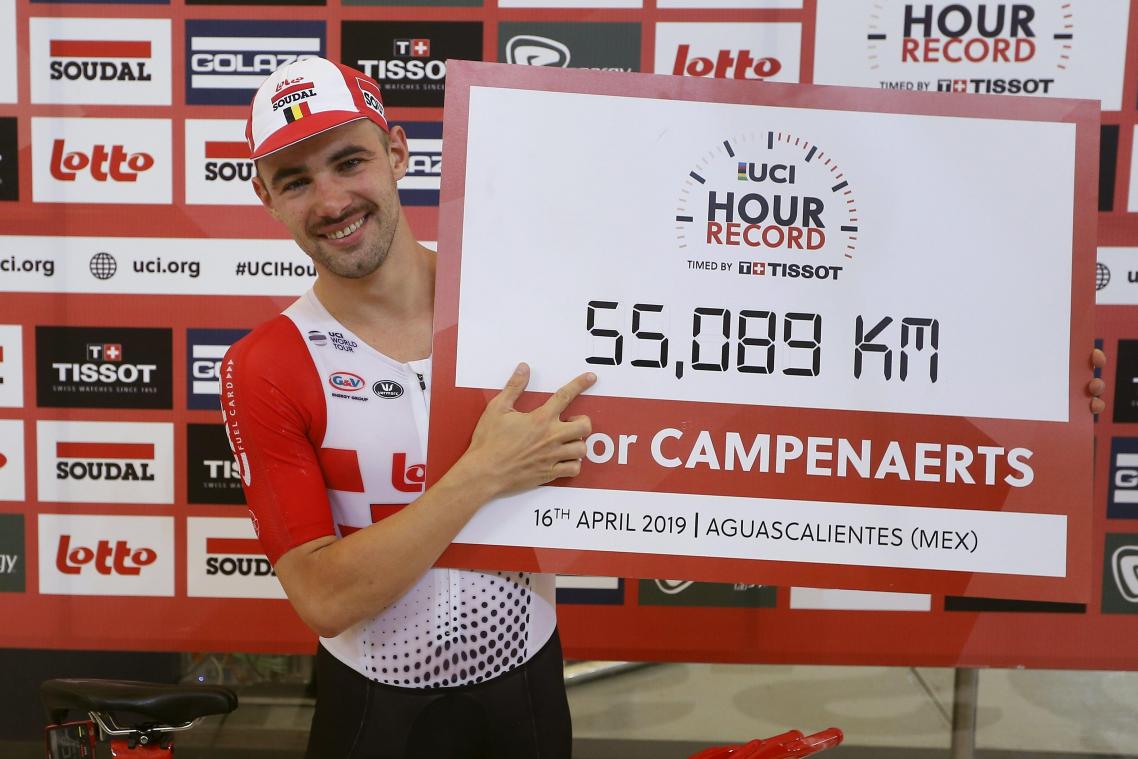 <p>55,089 Kilometer: Victor Campenaerts schrieb belgische Sportgeschichte.</p>
