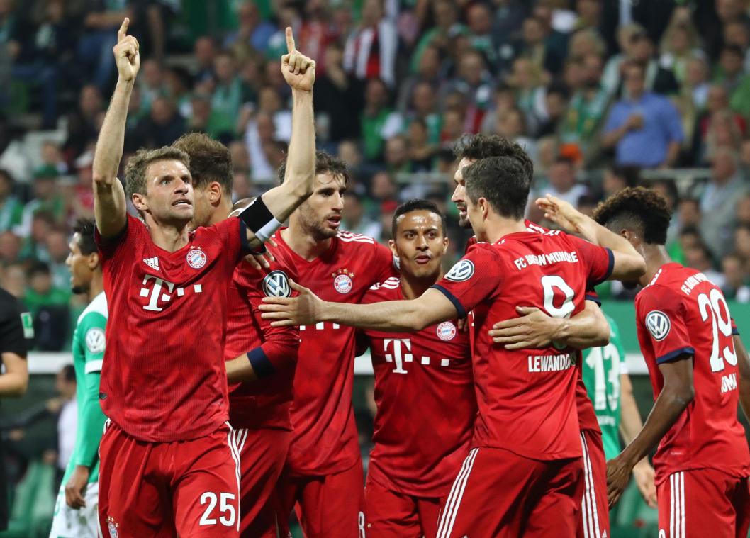<p>Thomas Müller erzielte das 2:0 für Bayern München.</p>