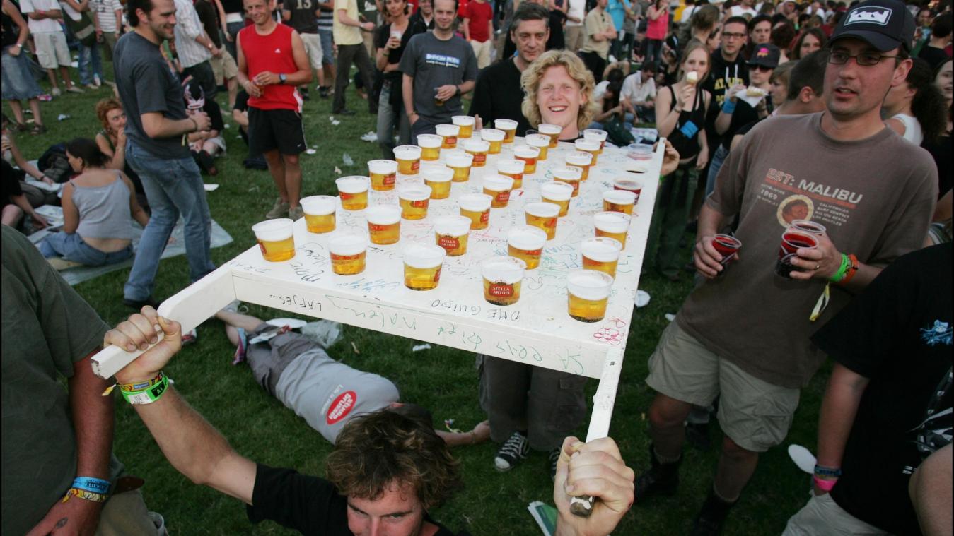 <p>Rock Werchter ist bekannt dafür, dass dort viel Bier konsumiert wird.</p>