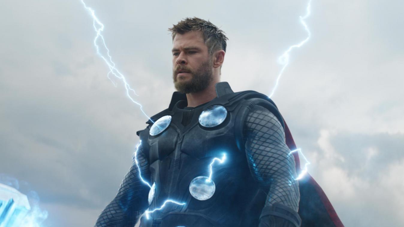 <p>Thor (Chris Hemsworth) in einer Szene des Films Avengers 4: Endgame.</p>