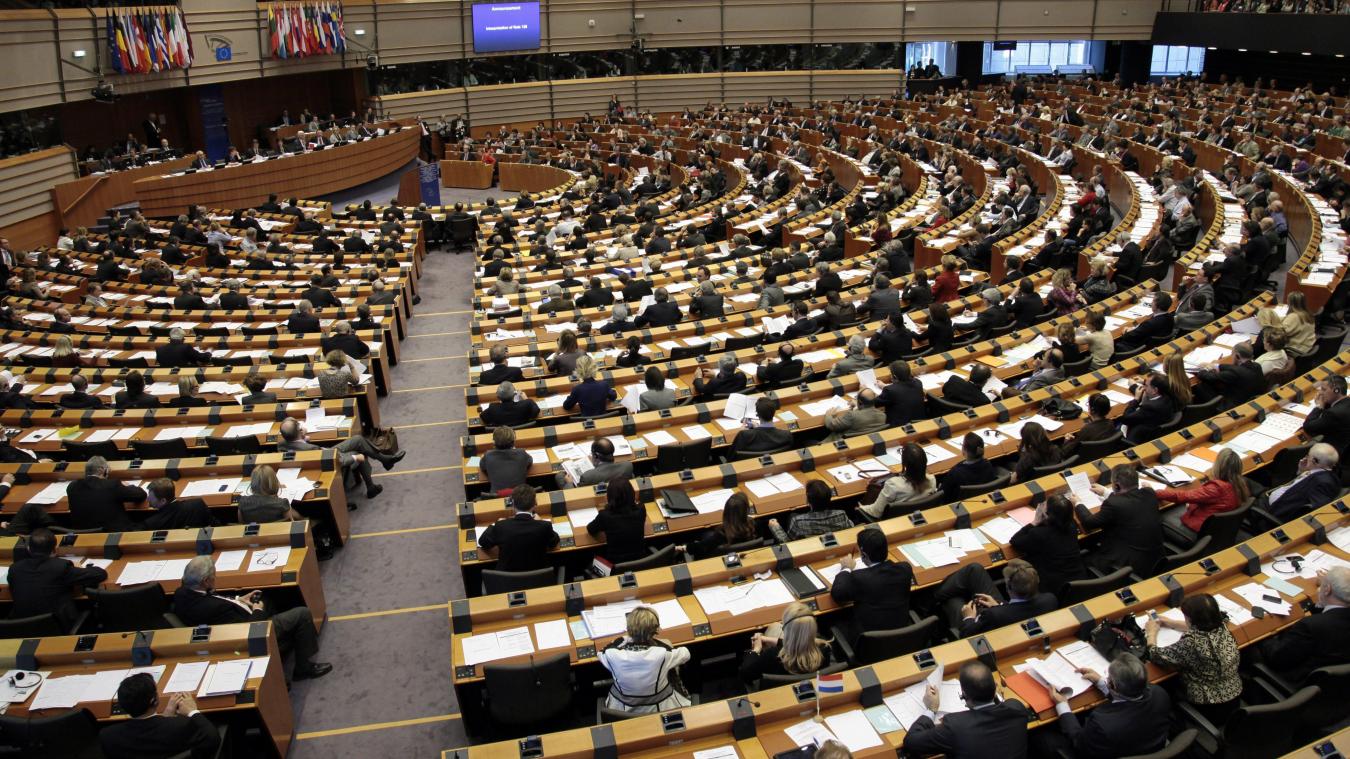 <p>Blick ins EU-Parlament in Brüssel.</p>