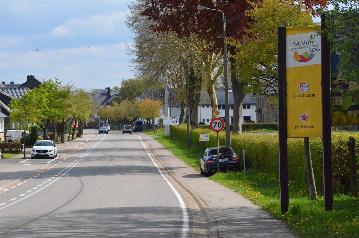 <p>Fahrbahn der Malmedyer Straße in St.Vith wird erneuert</p>