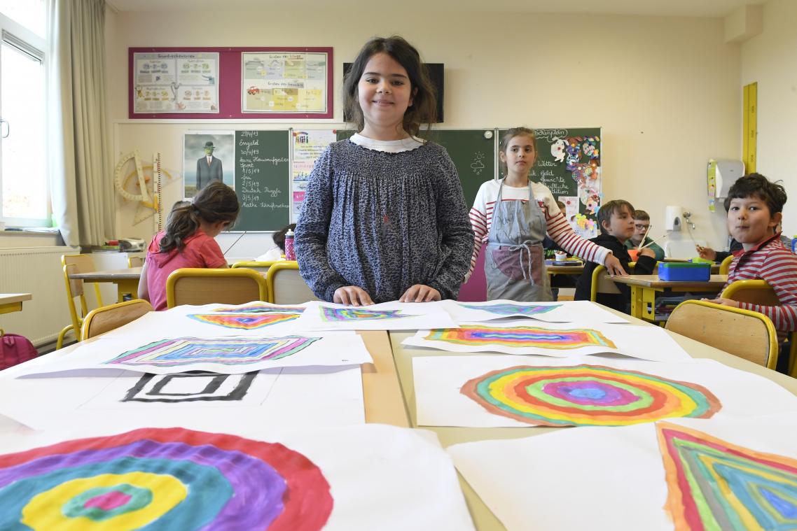 <p>Die zehnjährigen Marlene Halis hatte während des Kunstprojektes in der Gemeindeschule Hergenrath keine Sehnsucht nach anderen Fächern wie Rechnen oder Lesen. Ginge es nach ihr, würden viel häufiger solche Projekte umgesetzt.</p>