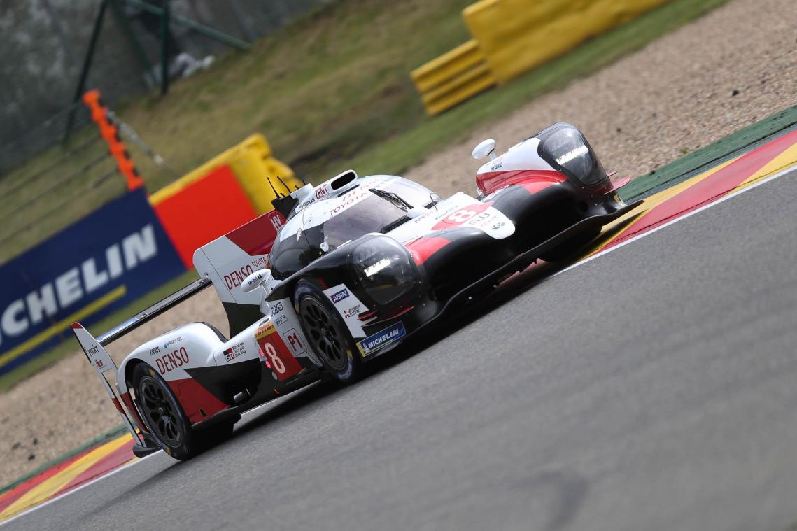 <p>Die beiden Toyota TS050 Hybrid, hier die Startnummer 8 mit Fernando Alonso, sind die großen Favoriten in Spa.</p>
