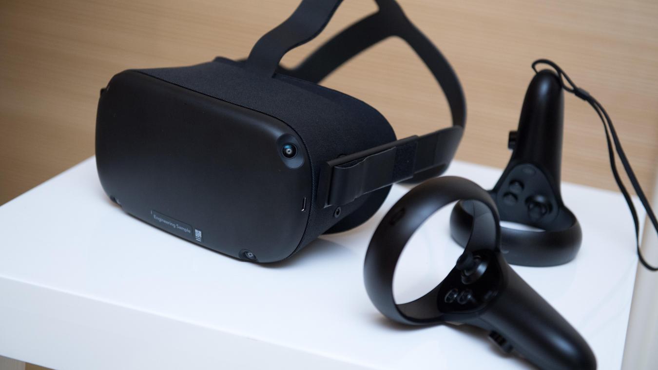 <p>Die Virtual-Reality-Brille Oculus Quest kostet mit Controllern rund 450 Euro.</p>