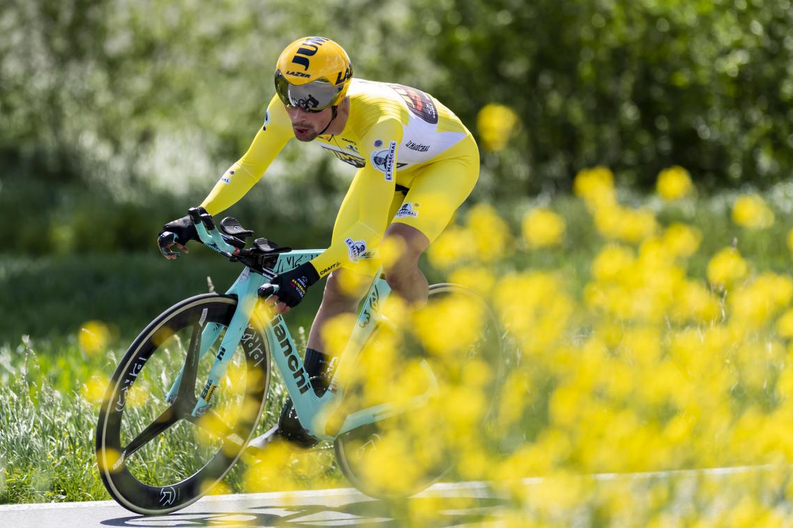 <p>Primoz Roglic wird zugetraut, ab Samstag das Gelbe Romandie-Trikot gegen das Rosa Trikot des Giro d’Italia einzutauschen.</p>