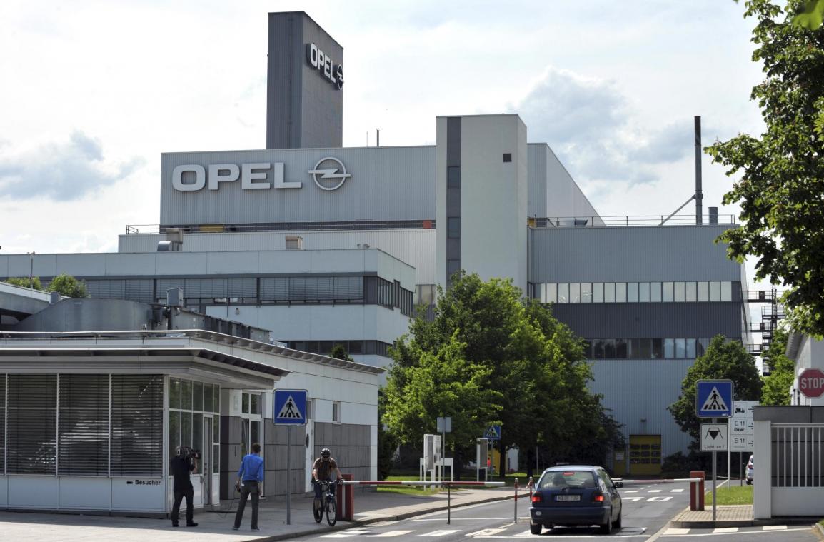 <p>Blick auf das Werk der Opel Eisenach GmbH.</p>