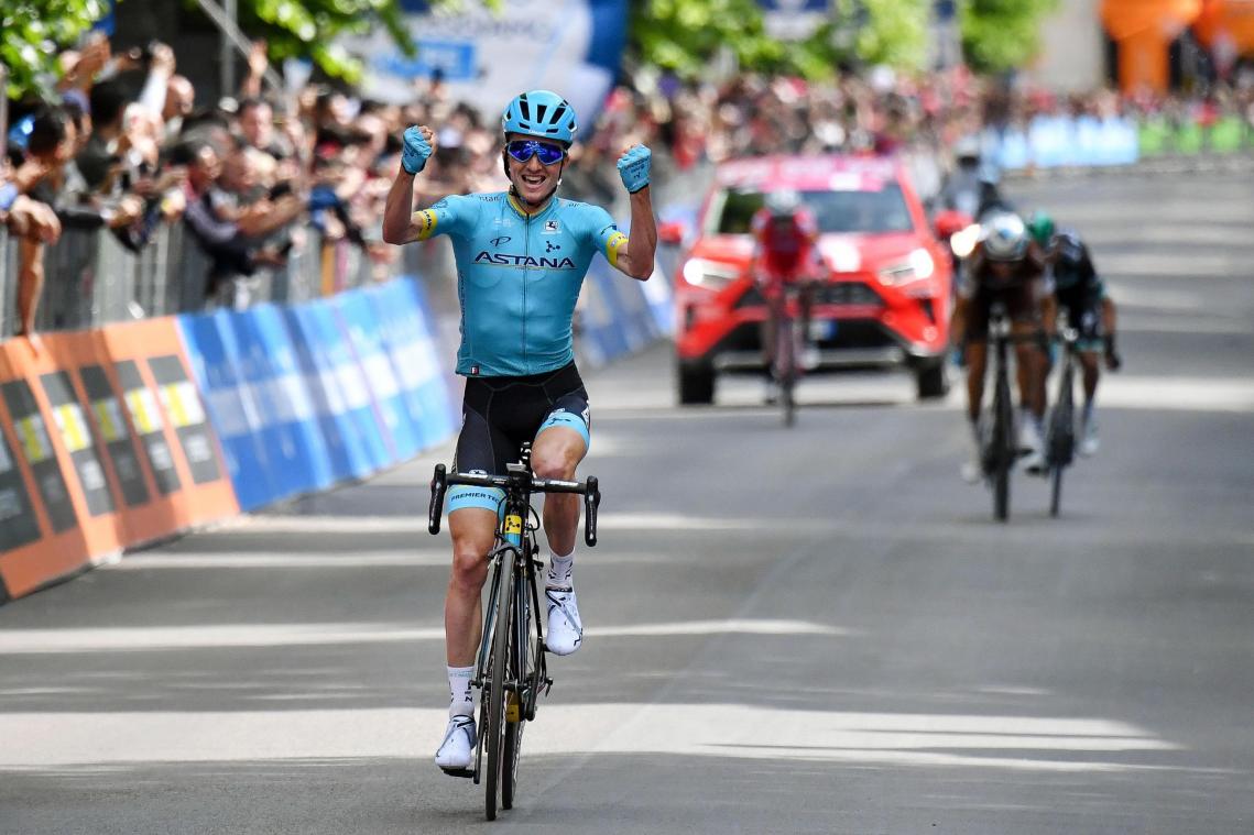 <p>Pello Bilbao durfte sich über seinen Etappensieg freuen.</p>