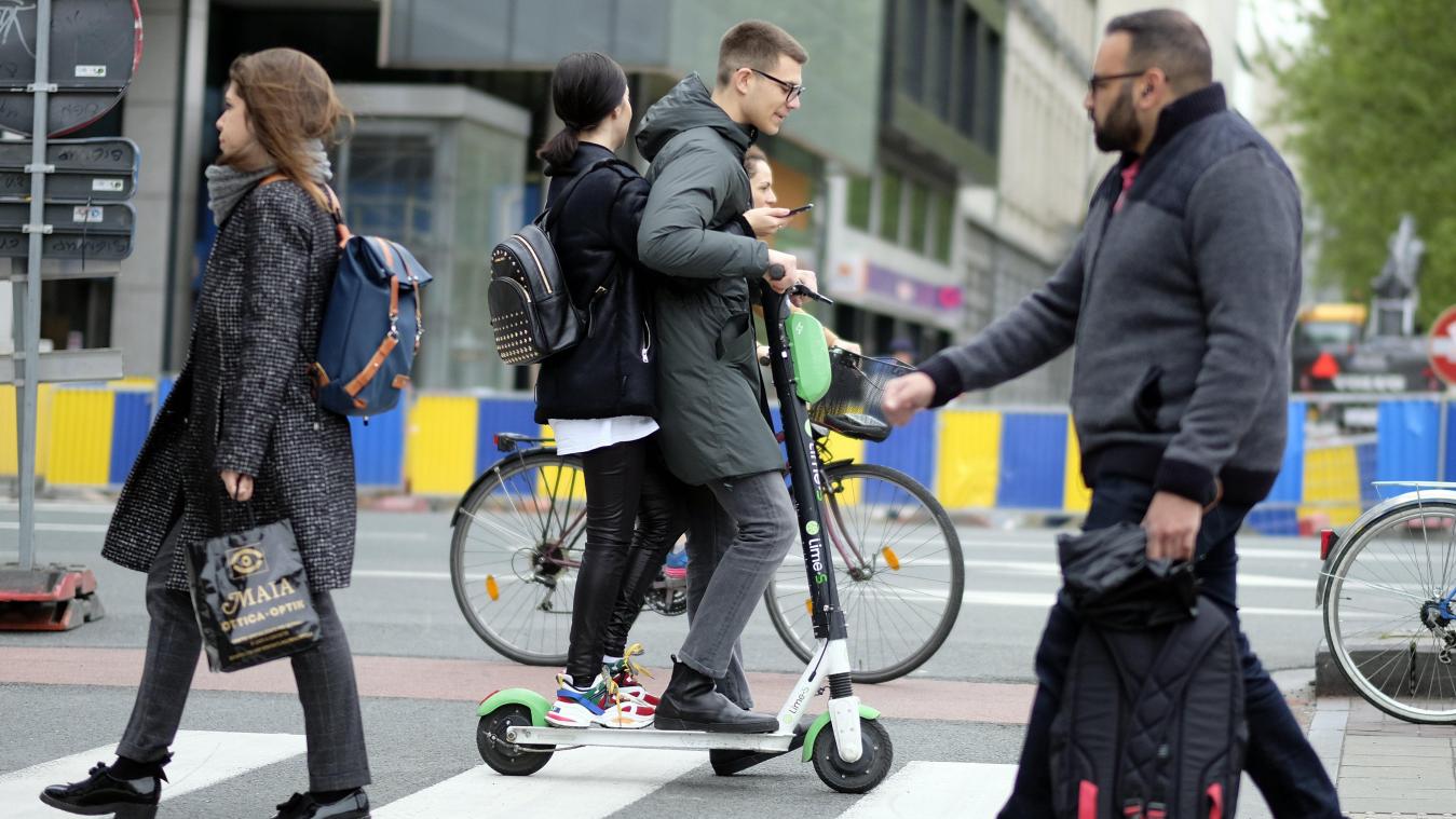 <p>E-Scooter sind in Brüssel auf dem Vormarsch.</p>