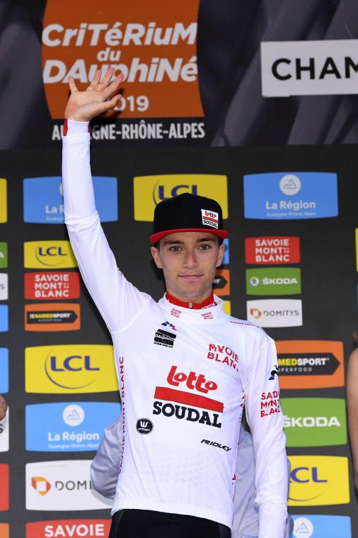 <p>Bjorg Lambrecht eroberte das Weiße Trikot.</p>