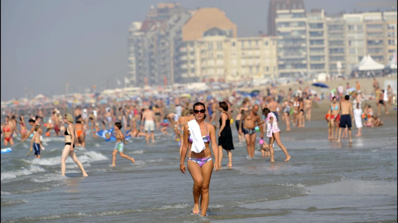 <p>Das tolle Wetter lockt viele Menschen an die belgische Küste (Bild: Knokke)</p>