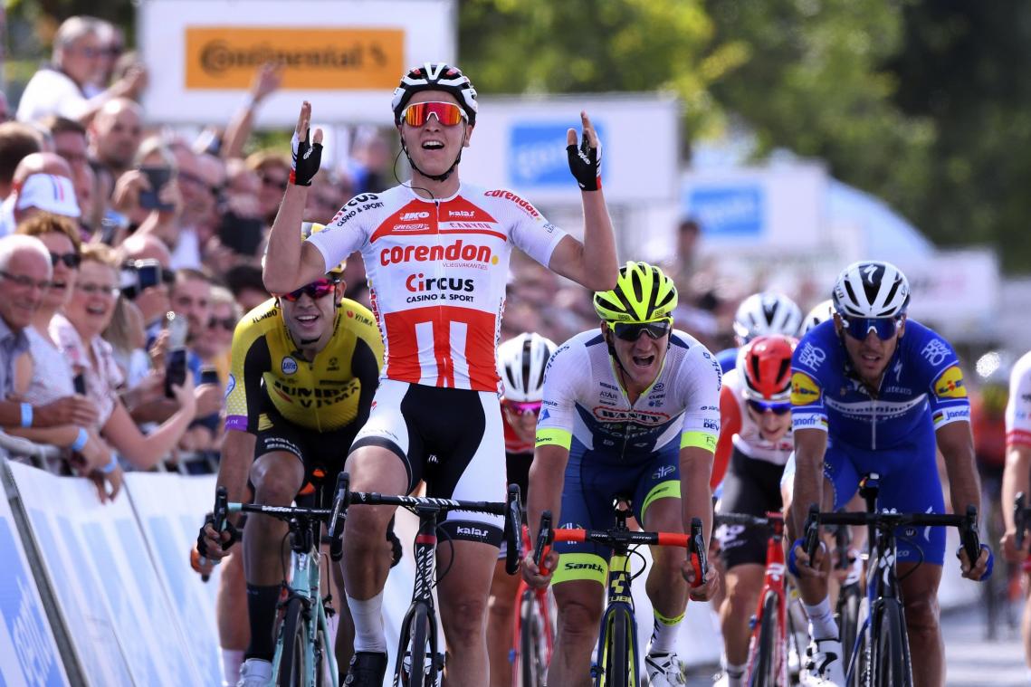 <p>Auf der Ziellinie war kein Kraut gegen Tim Merlier gewachsen.</p>