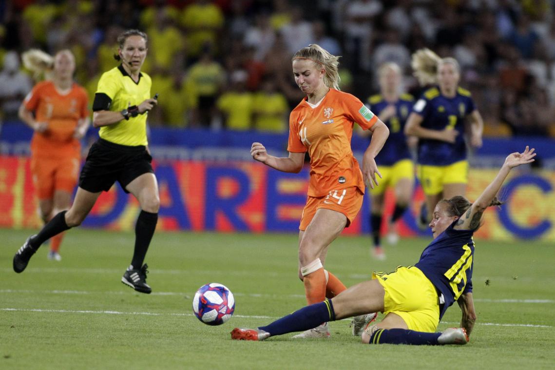 <p>Jackie Groenen erzielte das entscheidende Tor für die Niederländerinnen.</p>
