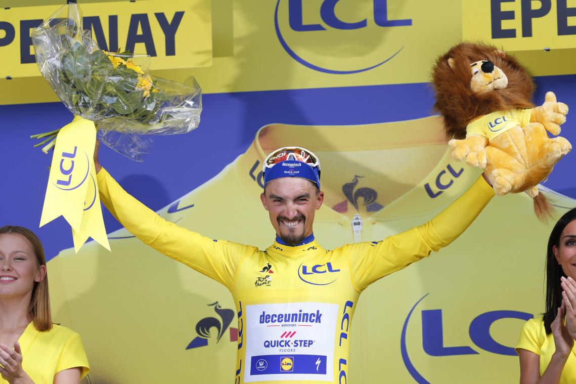 <p>Insgesamt elf Saisonsiege hat Alaphilippe bereits auf dem Konto.</p>