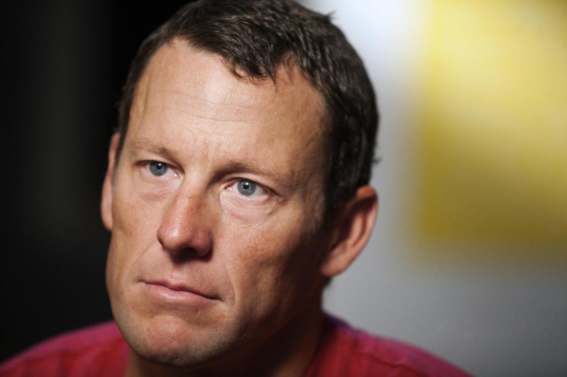 <p>Lance Armstrong bei einem Interview.</p>
