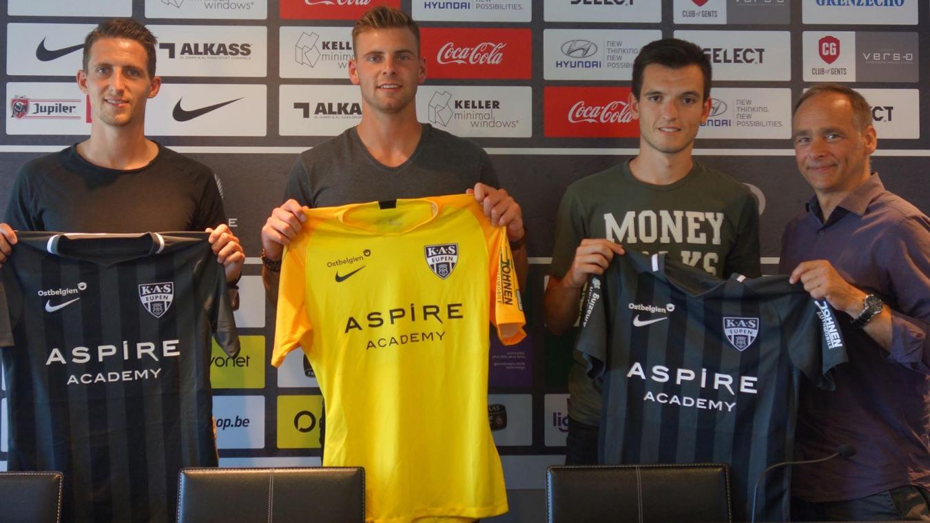 <p>Jens Cools, Ortwin De Wolf und Adrian Lapena wurden offiziell vorgestellt.</p>